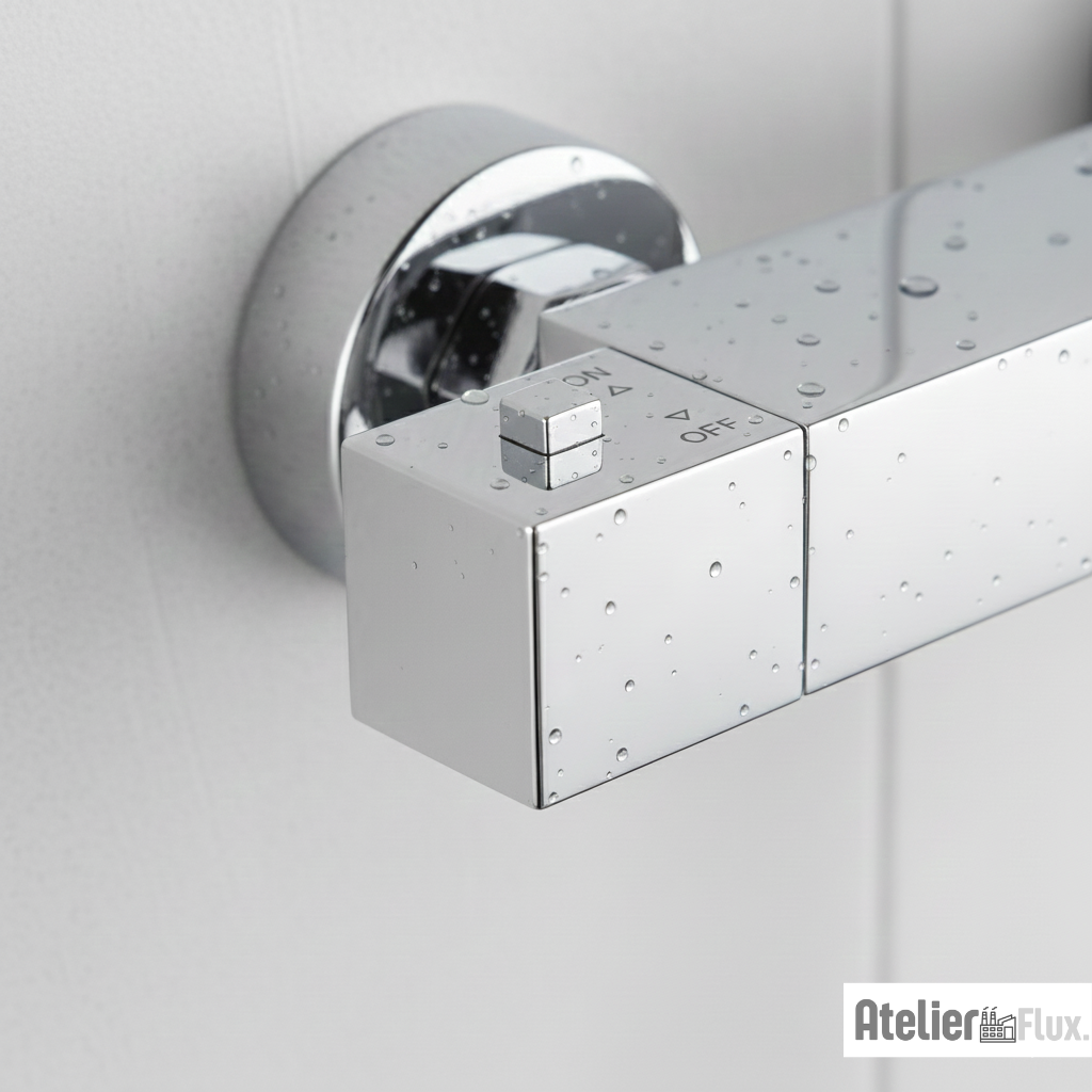 Mitigeur de salle de bain mural en laiton