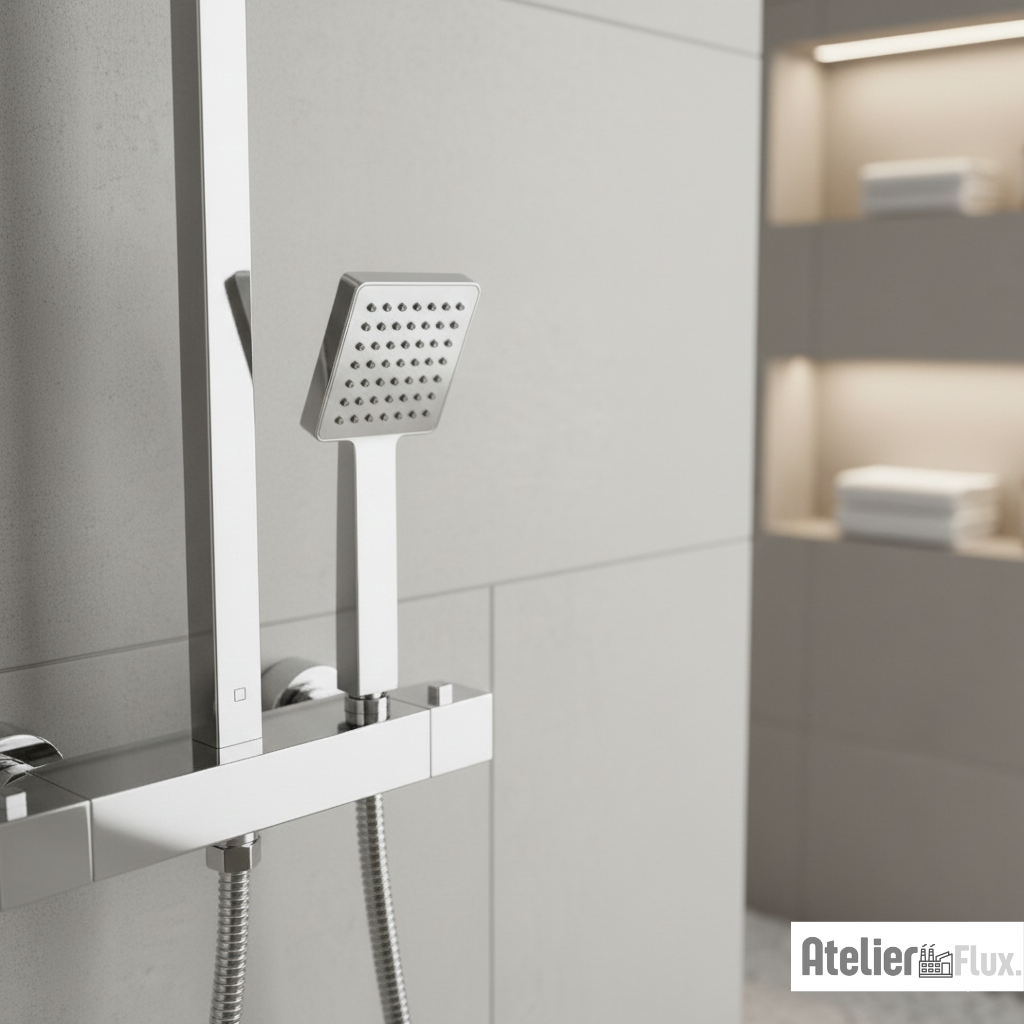 Mitigeur de salle de bain mural en laiton