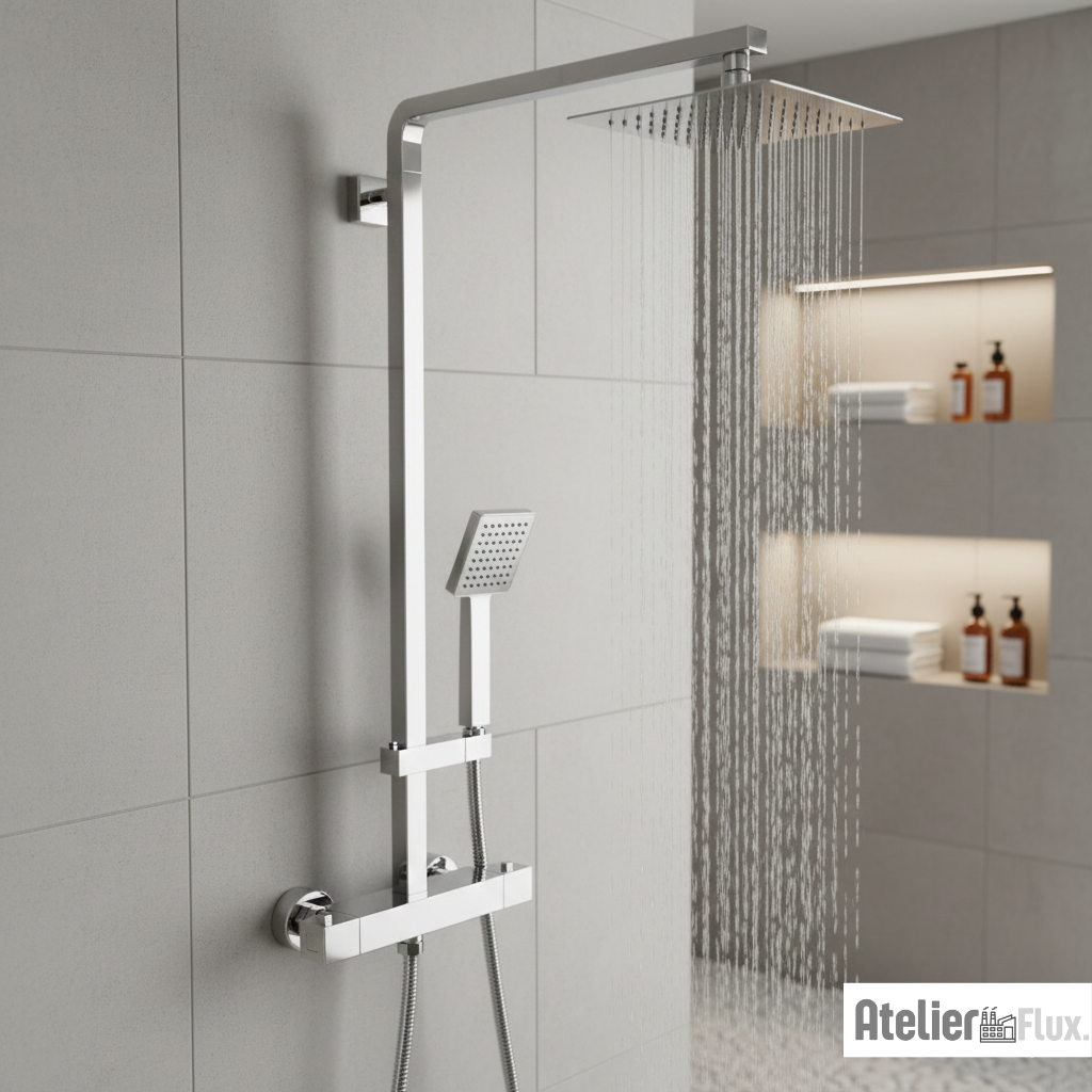 Mitigeur de salle de bain mural en laiton