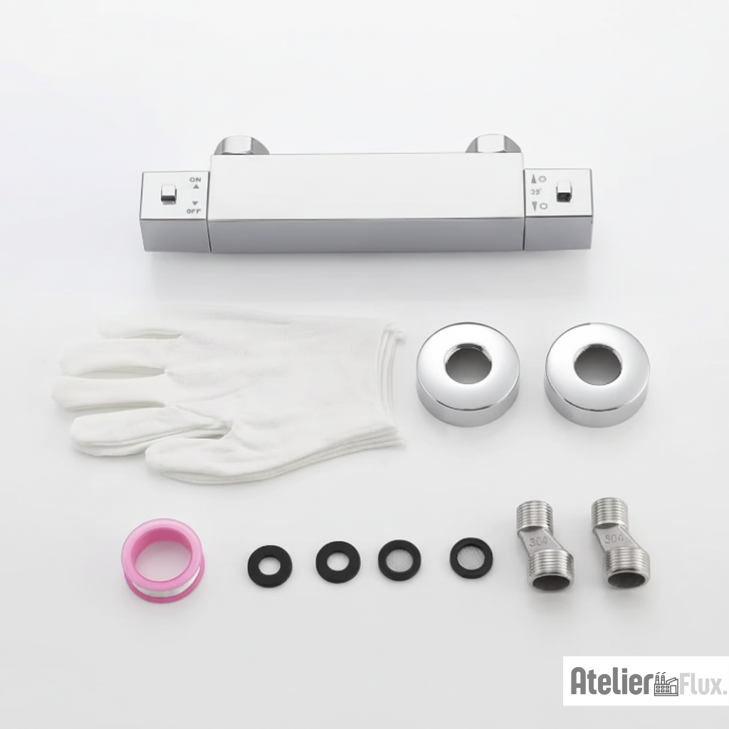 Mitigeur de salle de bain mural en laiton