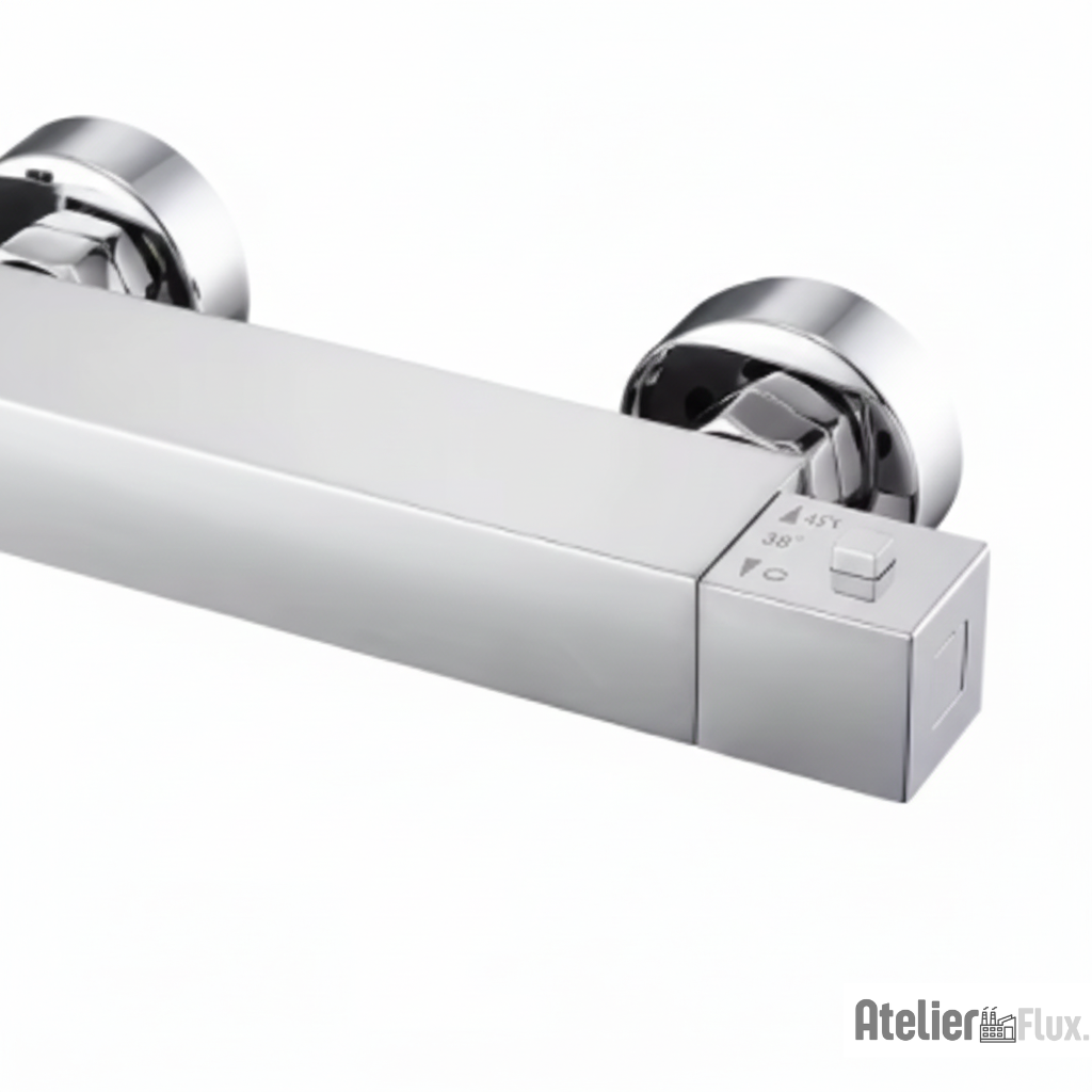 Mitigeur de salle de bain mural en laiton