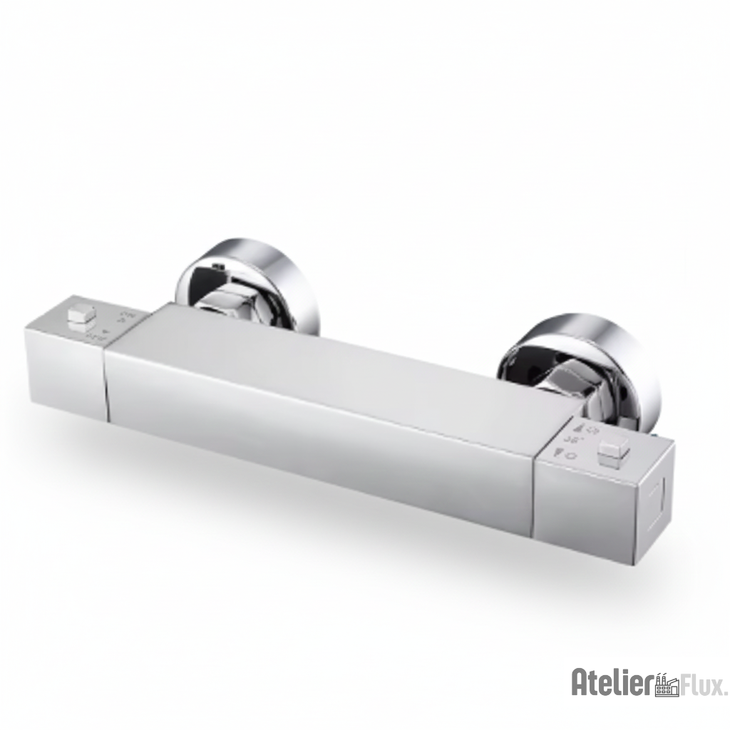 Mitigeur de salle de bain mural en laiton