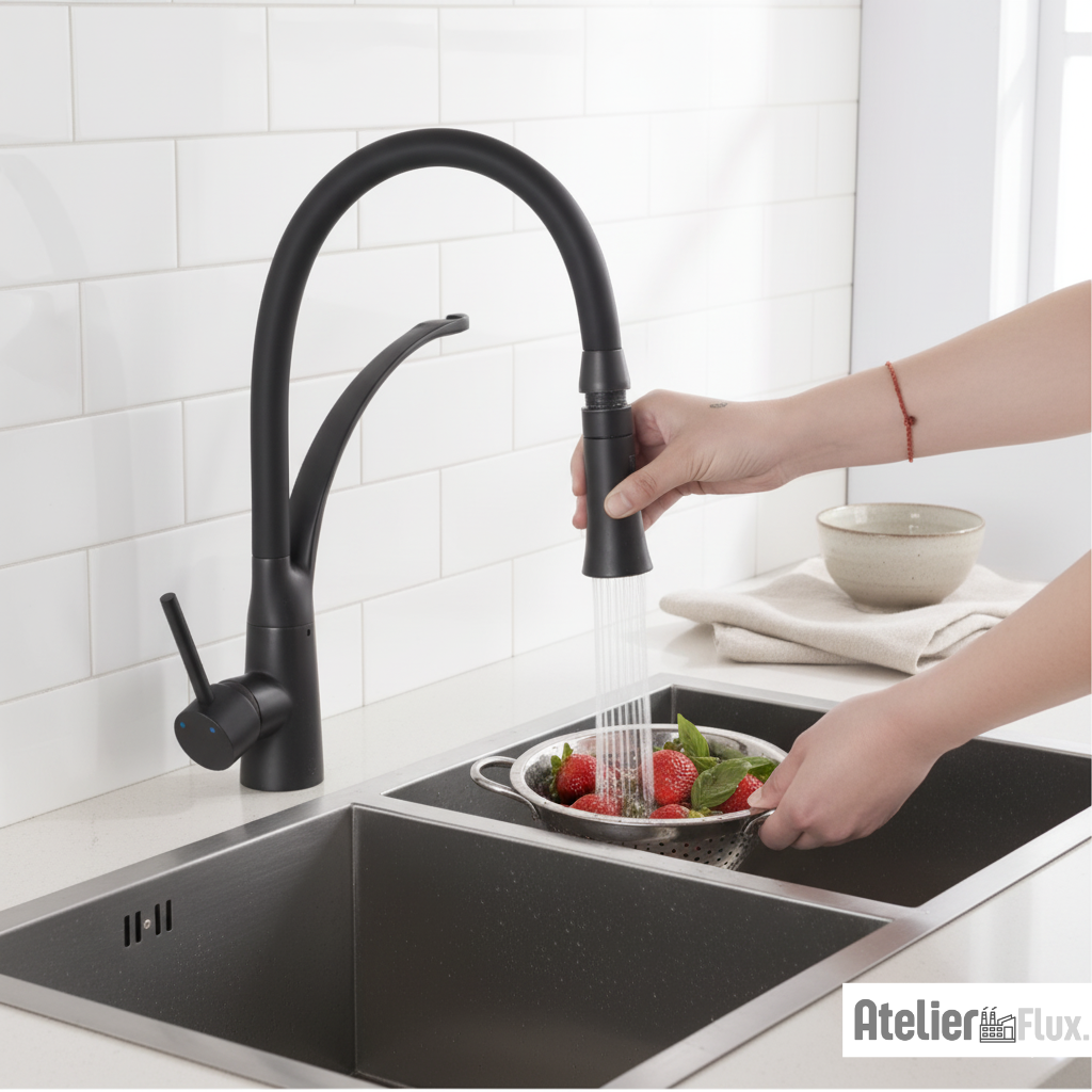 Mitigeur Cuisine avec flexible amovible