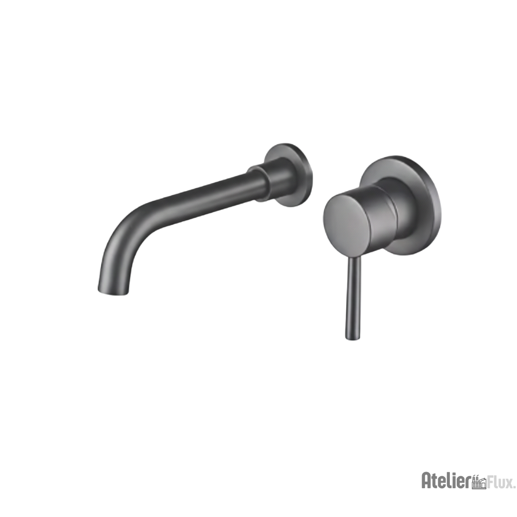 Mitigeur de lavabo mural en laiton