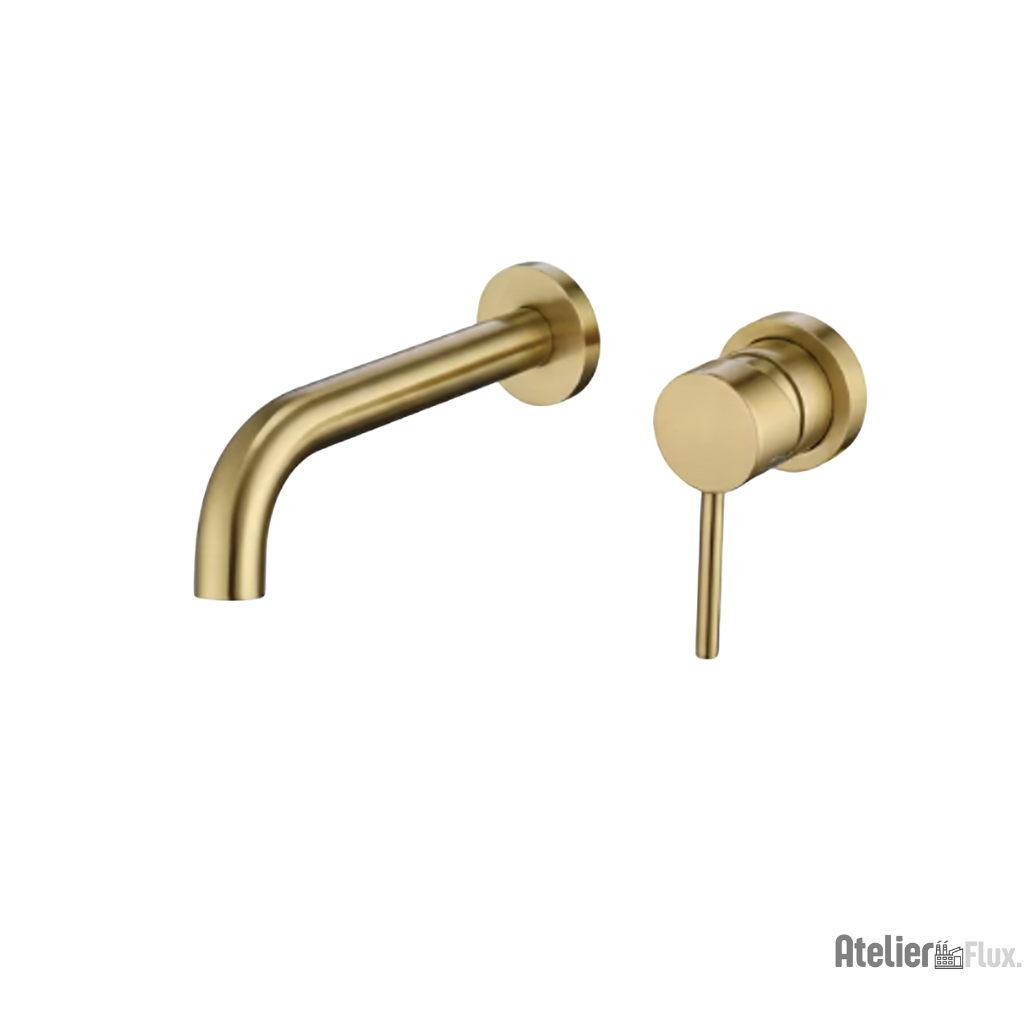 Mitigeur de lavabo mural en laiton