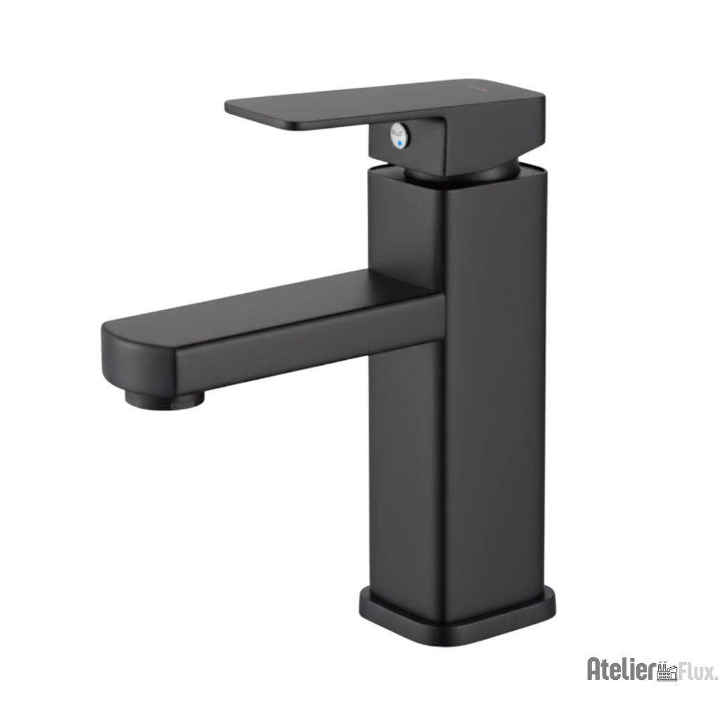 Mitigeur lavabo design carré