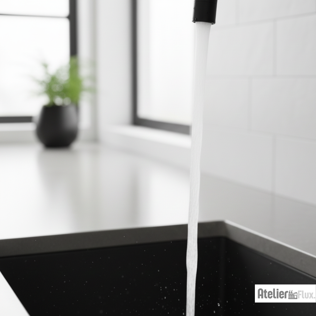 Mitigeur de cuisine en acier inoxydable