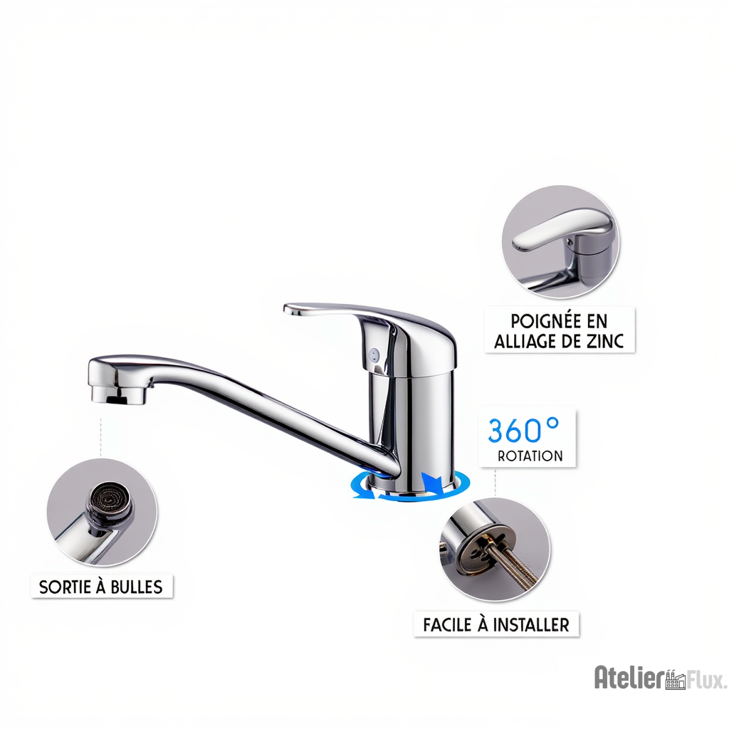 Mitigeur de cuisine domestique