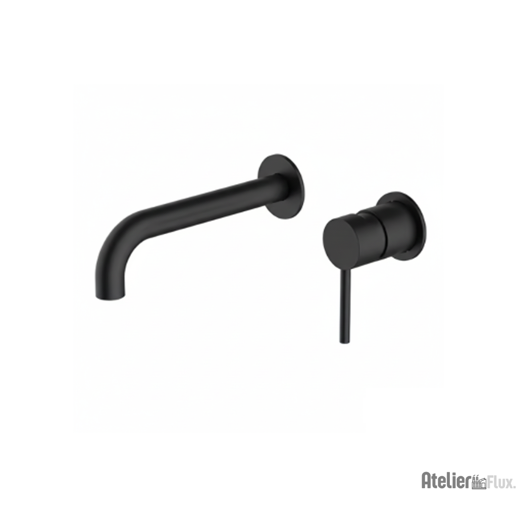 Mitigeur de lavabo mural en laiton