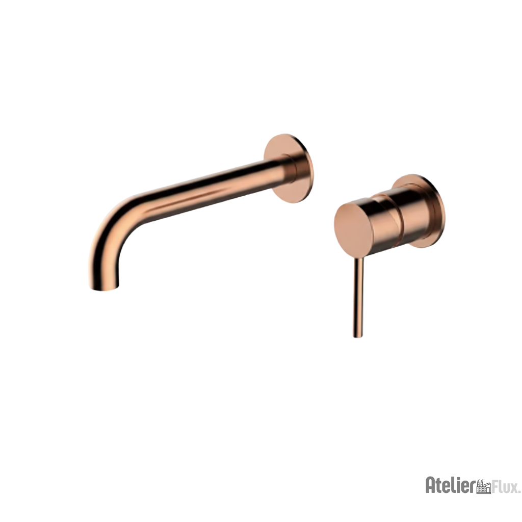 Mitigeur de lavabo mural en laiton