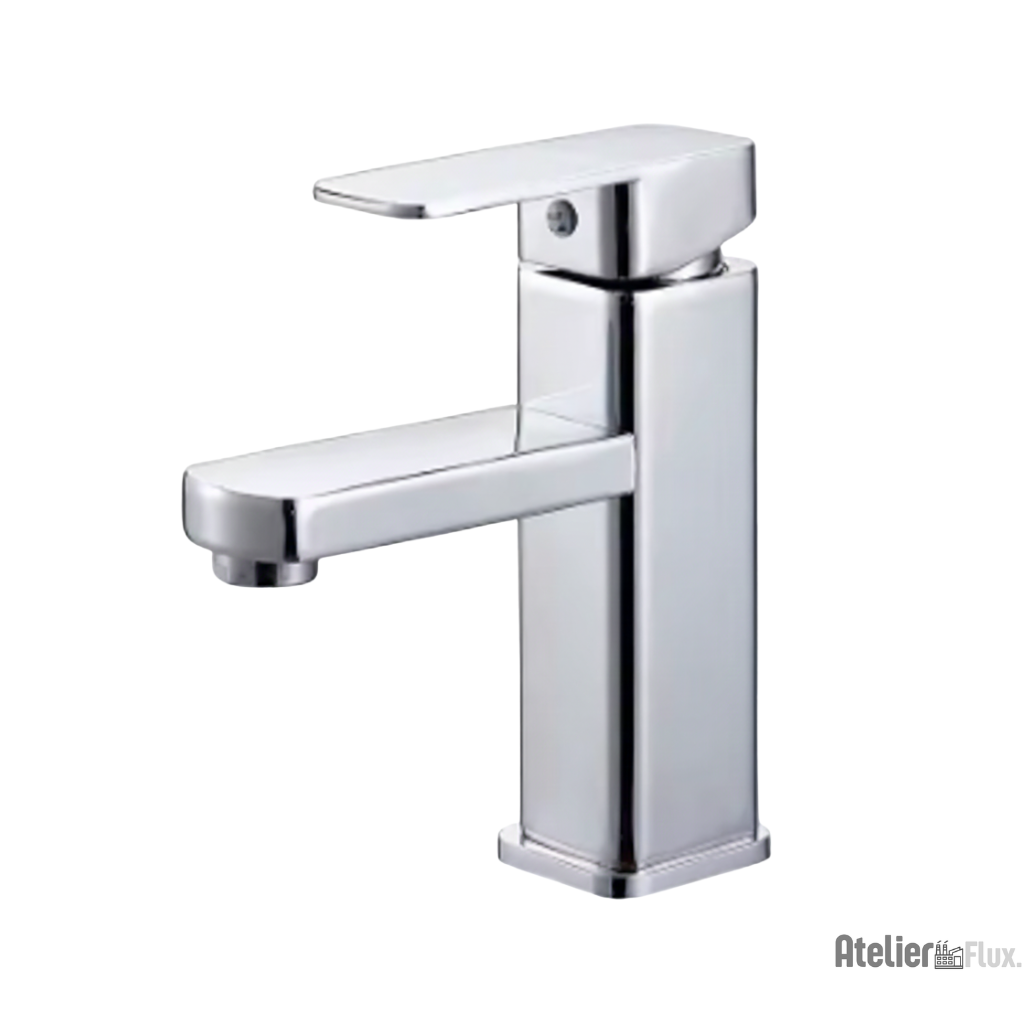 Mitigeur lavabo design carré