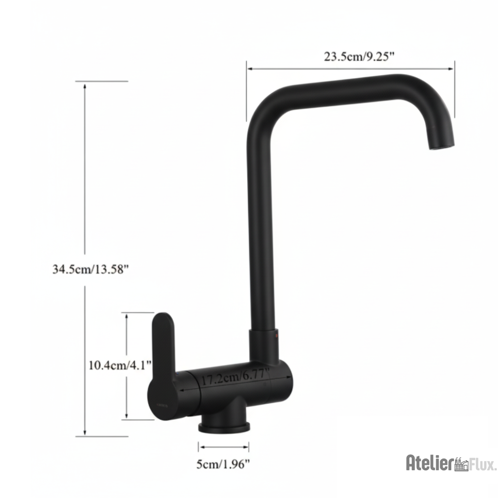 Mitigeur de cuisine moderne rotatif