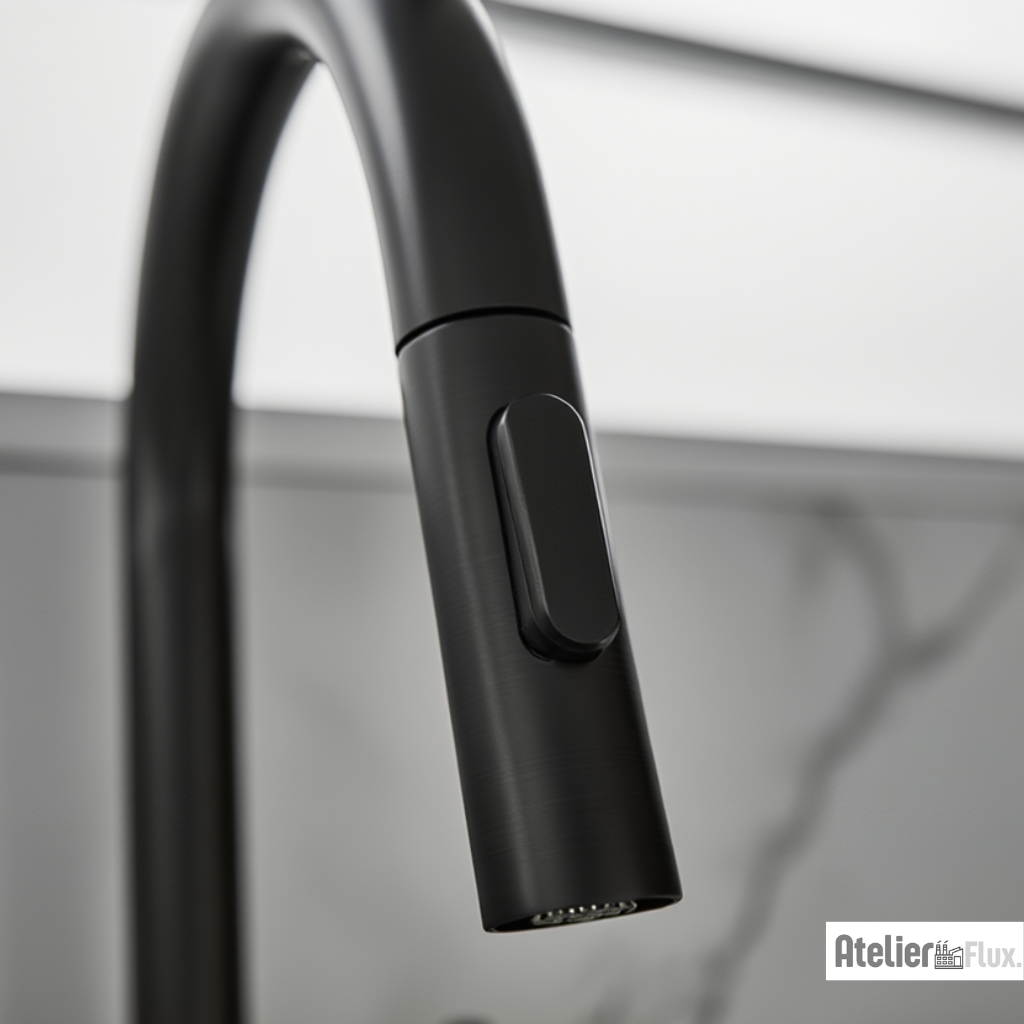 Mitigeur de cuisine bec rétractable