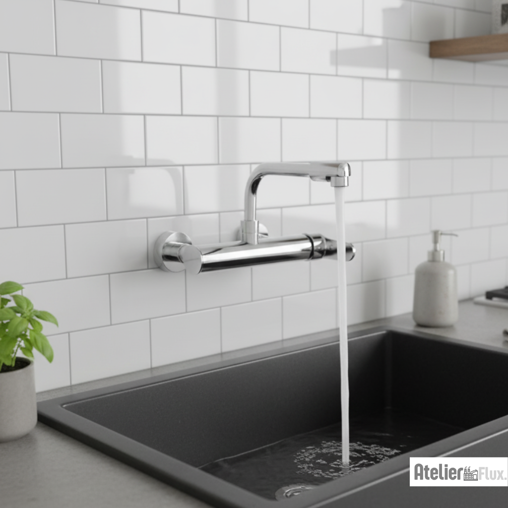 Mitigeur mural de cuisine