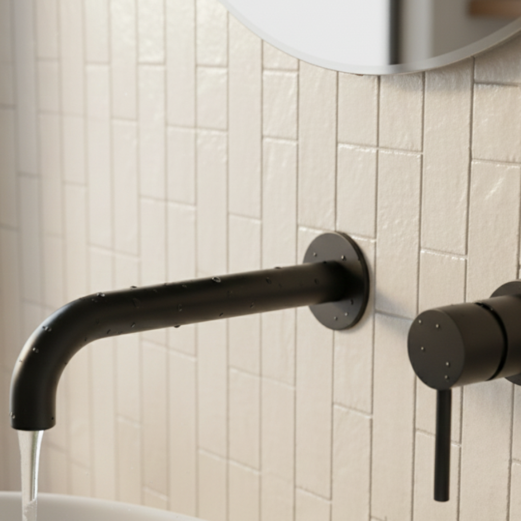 Mitigeur de lavabo mural en laiton