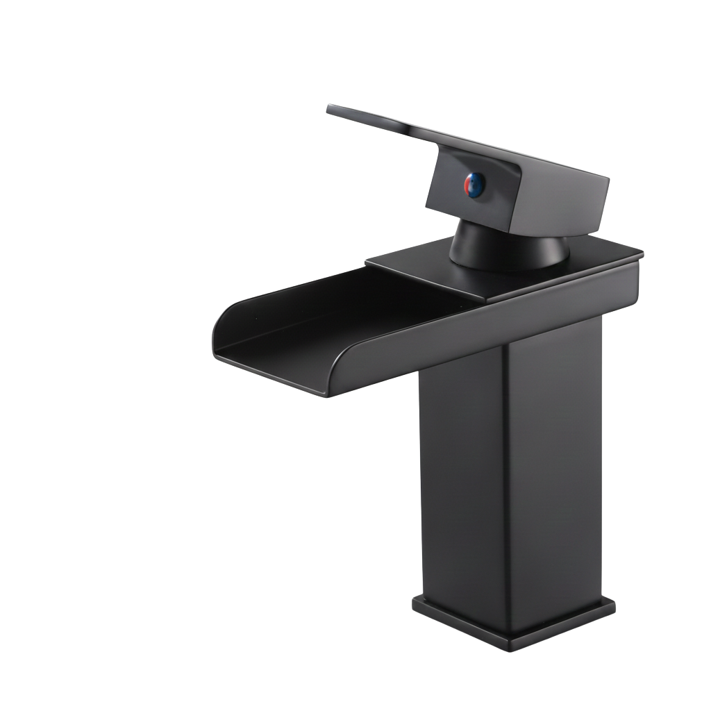 Mitigeur de lavabo cascade en acier inoxydable