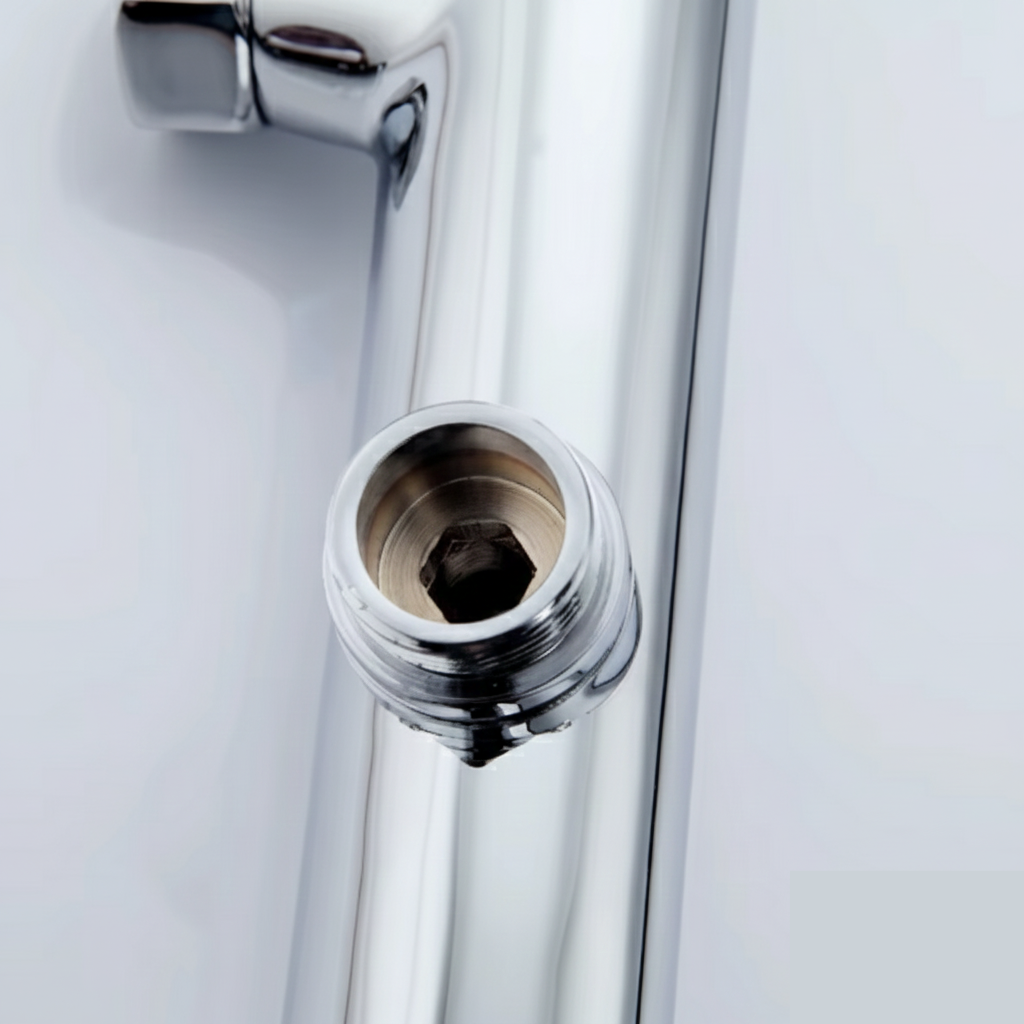 Mitigeur de salle de bain mural en laiton avec régulation de température