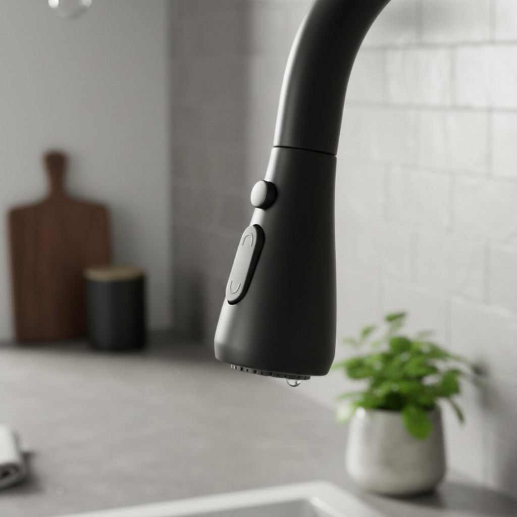 Mitigeur de cuisine bec rétractable