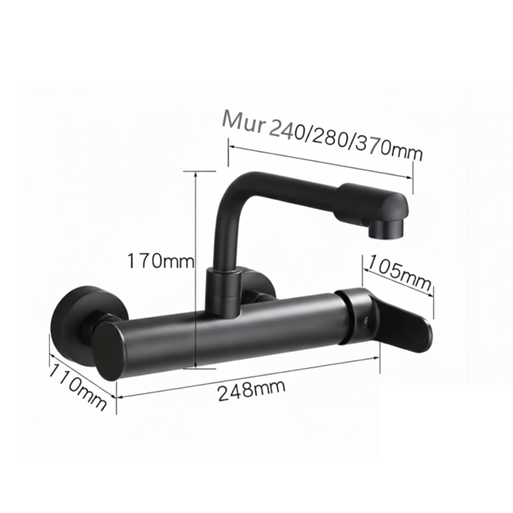 Mitigeur mural de cuisine