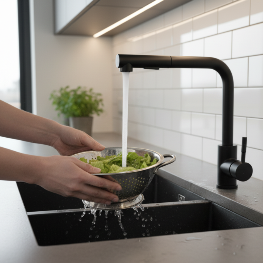 Mitigeur de cuisine moderne rétractable