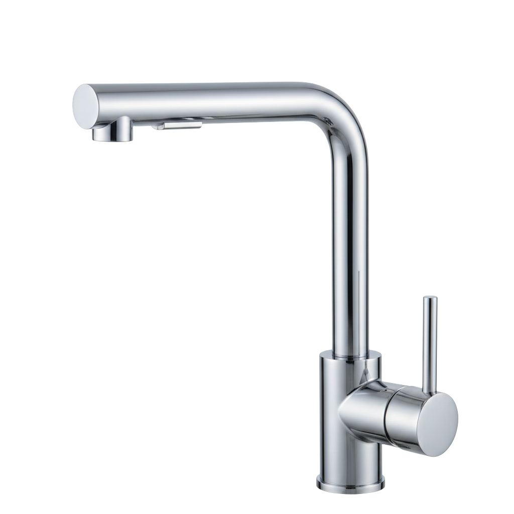 Mitigeur de cuisine en laiton à bec rétractable