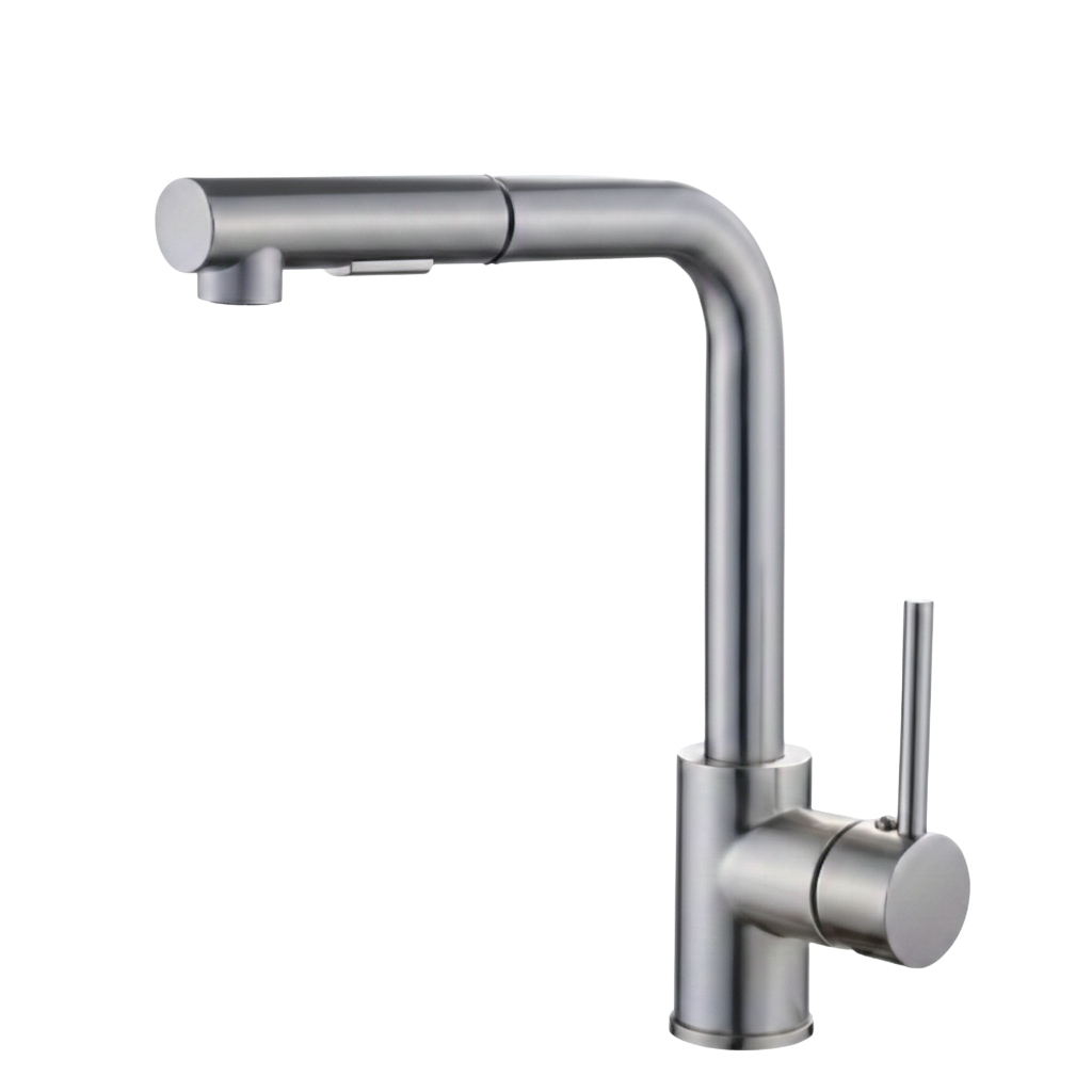 Mitigeur de cuisine en laiton à bec rétractable