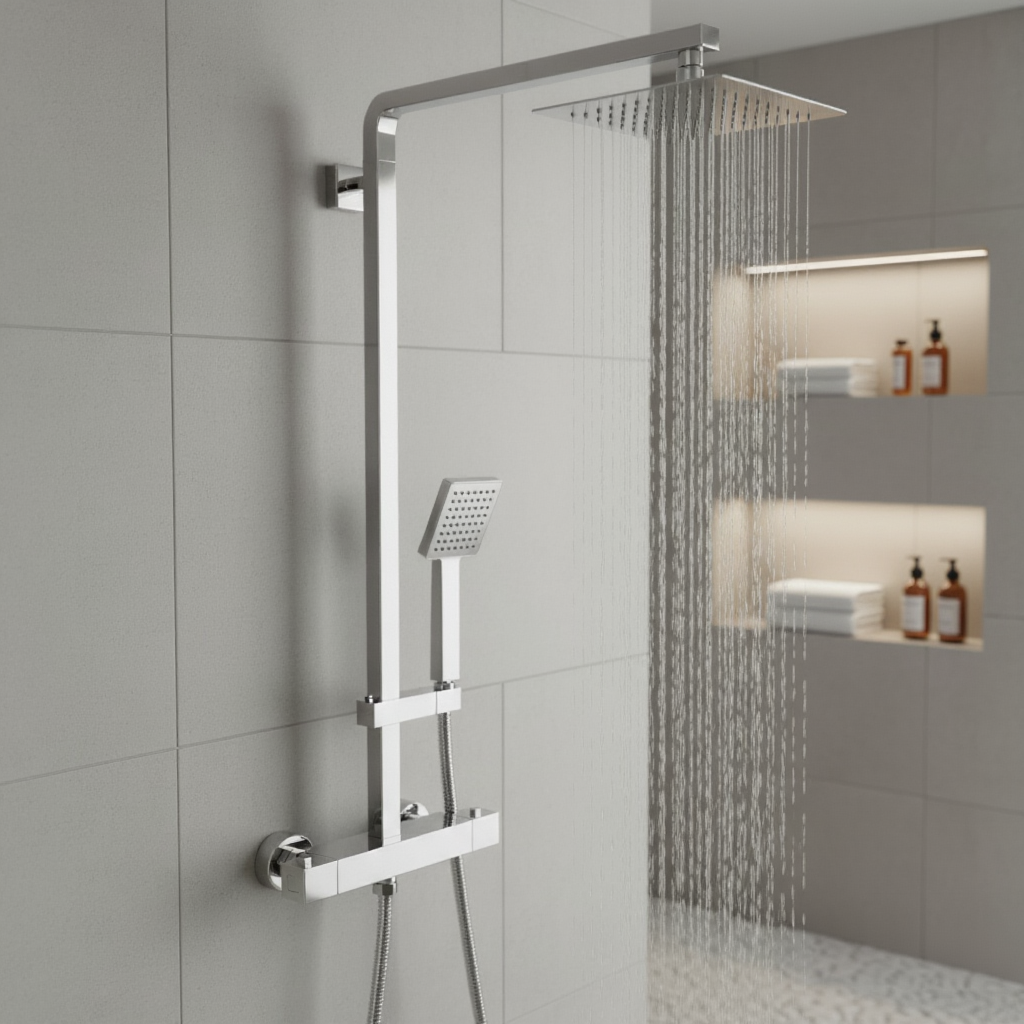 Mitigeur de salle de bain mural en laiton